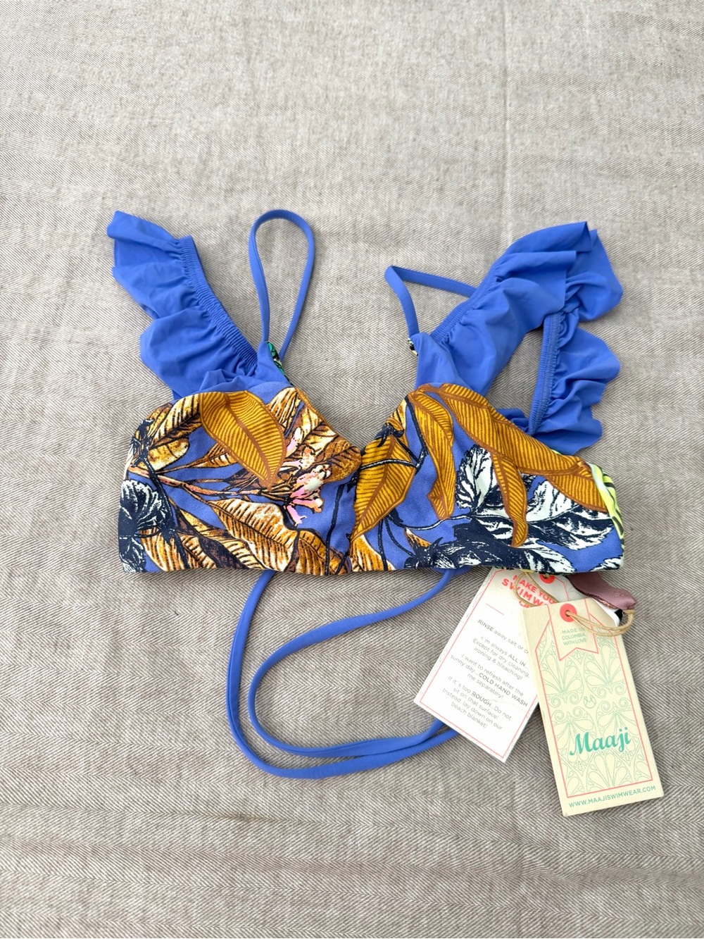 MAAJI Girls Bikini Top Reversible NEW